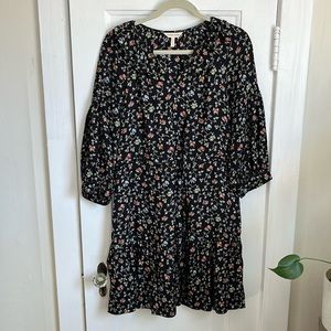 Rebecca Taylor Floral Tie Waist Dress